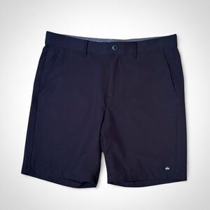 Quiksilver Men's Black Stretch Tech Chino Style Slim Fit Shorts size 33